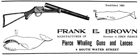 Frank Brown Advertisement for Pierce Gun