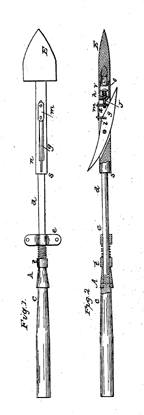 Patent Drawings for Zeno Kelley Iron.