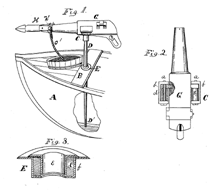 Patent drawing for Mason and Cunningham gun