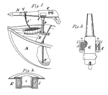 Patent drawing for Mason and Cunningham gun