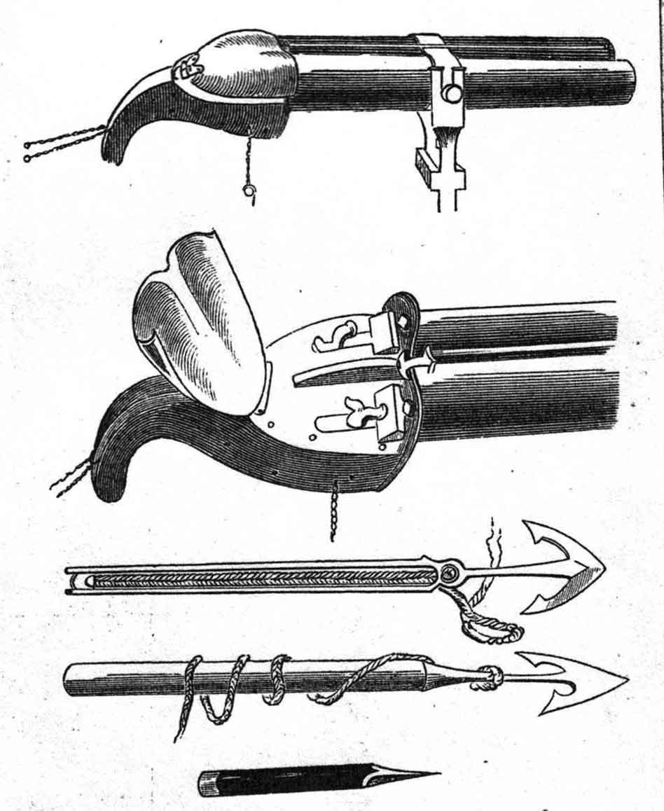 Two barrel version of Cordes and Rechten Swivel Gun